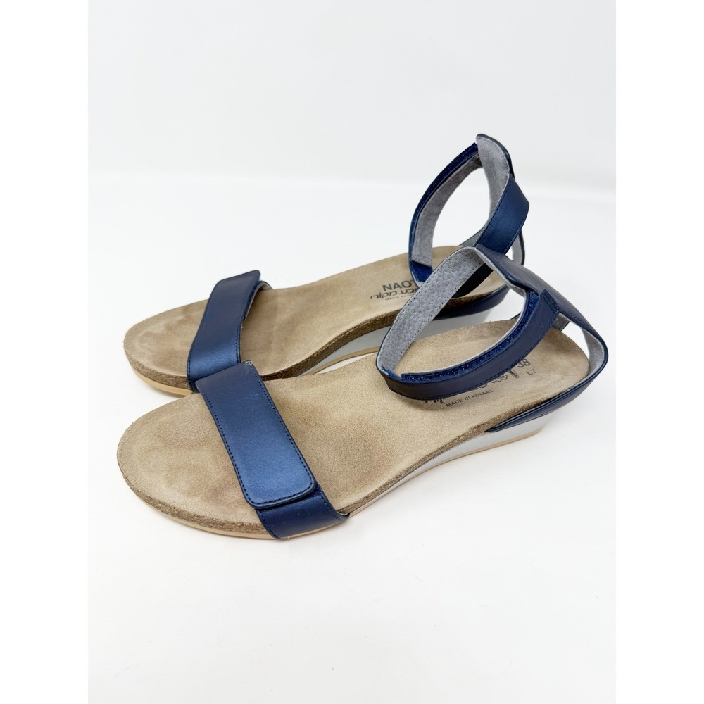 Naot Women's Mermaid Navy Blue Sandal 7 - Picture 3 of 9